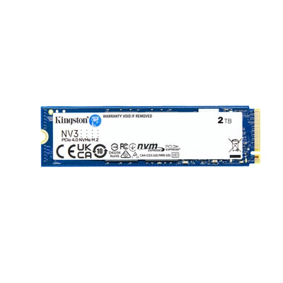 Kingston NV3 2TB M.2 NVMe SSD PCIe 4.0 - 6000MB/s 3D NAND Kingston NV3 2TB M.2 NVMe SSD PCIe 4.0 - 6000MB/s 3D NAND